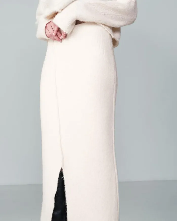Grace and Mila Midi Skirts SKIRT ECRU NASTIA 8211 Shop