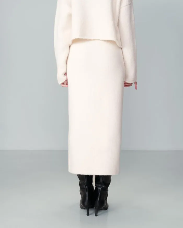 Grace and Mila Midi Skirts SKIRT ECRU NASTIA 8211 Shop