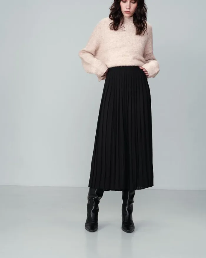 Grace and Mila Midi Skirts SKIRT NOIR NINON 8211 Shop