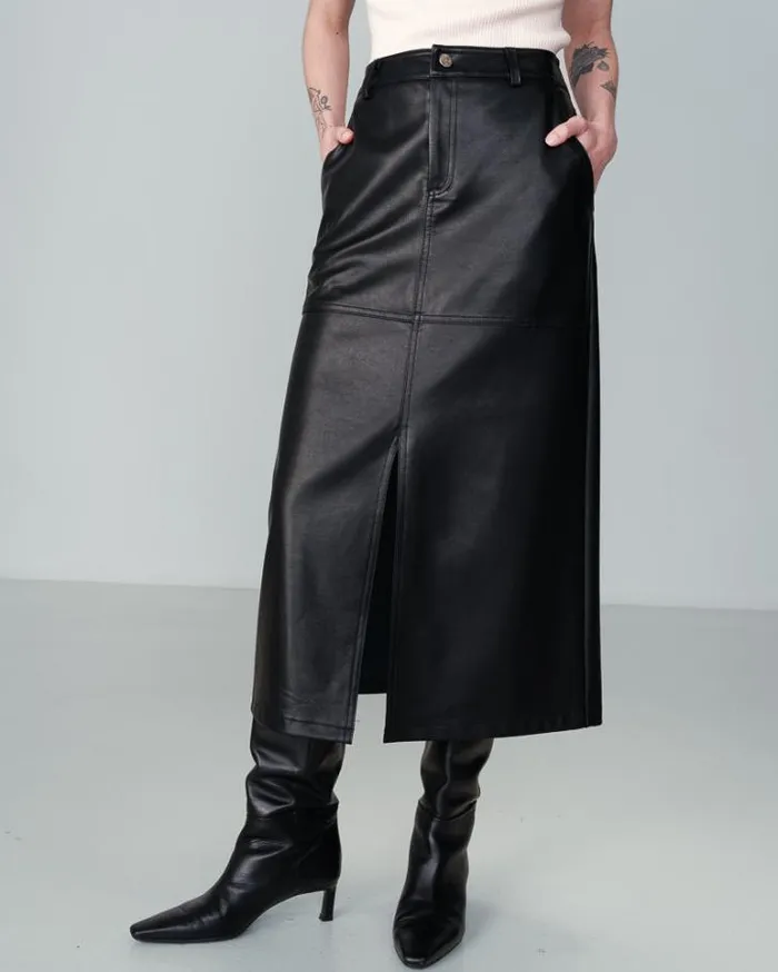 Grace and Mila Midi Skirts SKIRT NOIR NORY 8211 Shop