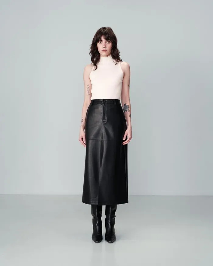 Grace and Mila Midi Skirts SKIRT NOIR NORY 8211 Shop