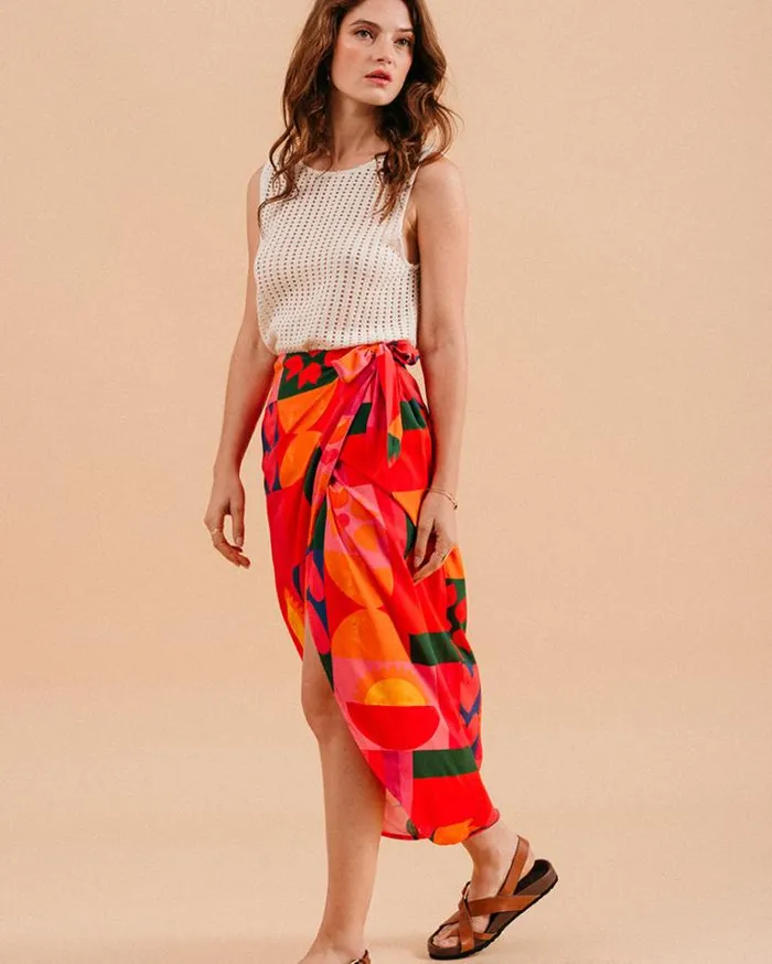 Grace and Mila Midi Skirts SKIRT ROUGE MORISSETTE 8211 Shop
