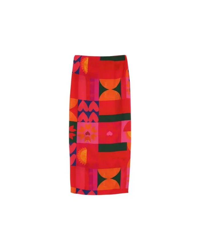 Grace and Mila Midi Skirts SKIRT ROUGE MORISSETTE 8211 Shop