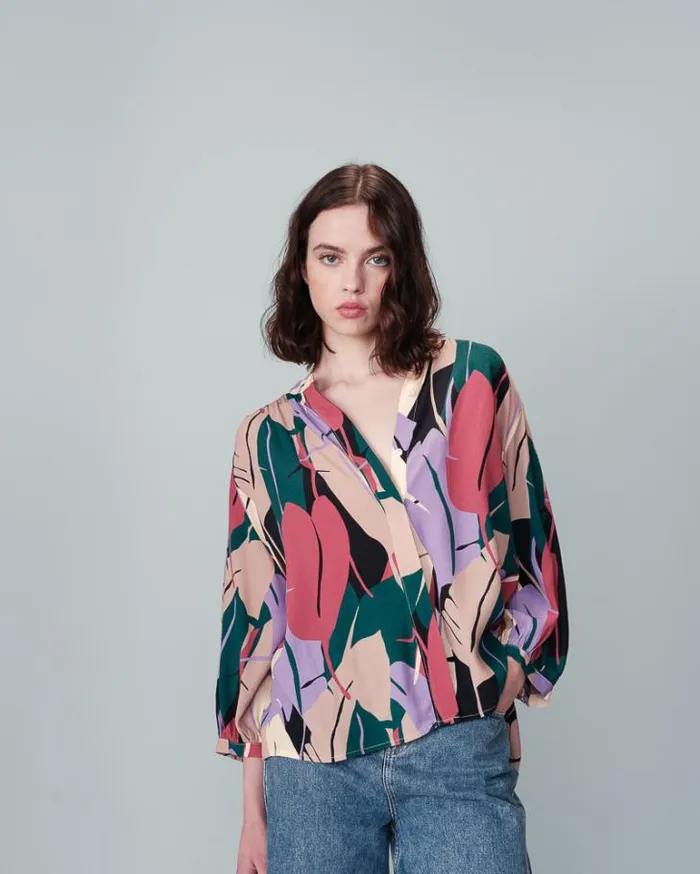 Grace and Mila Patterned Blouses SHIRT MULTICO NYMPHEA 8211 Shop