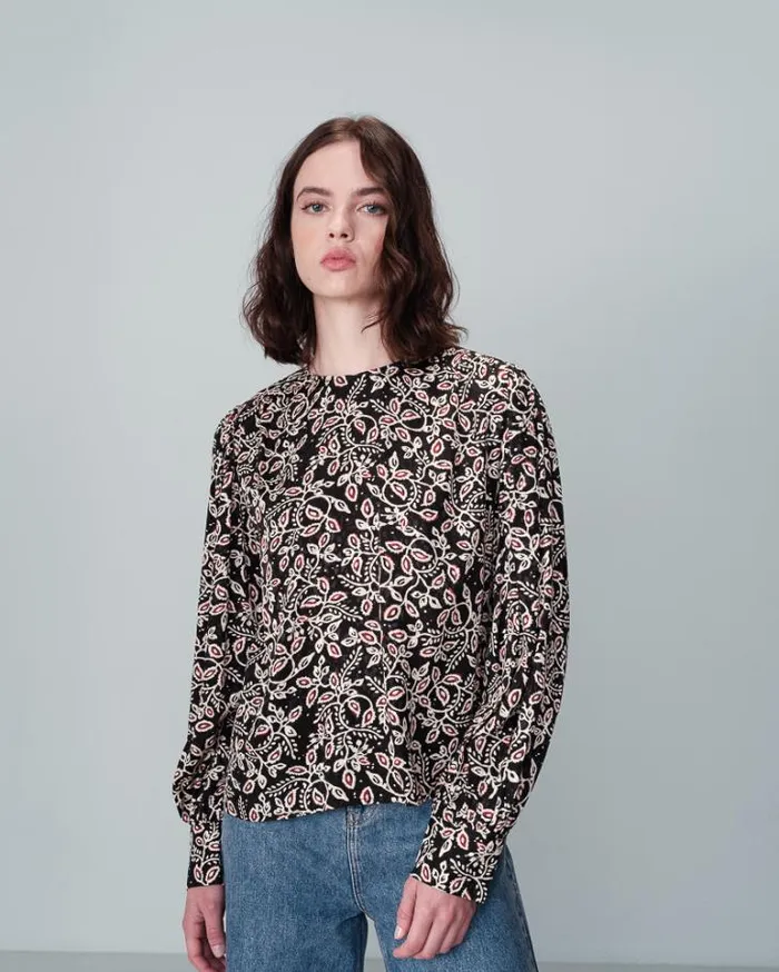 Grace and Mila Patterned Blouses SHIRT NOIR NIMES 8211 Shop