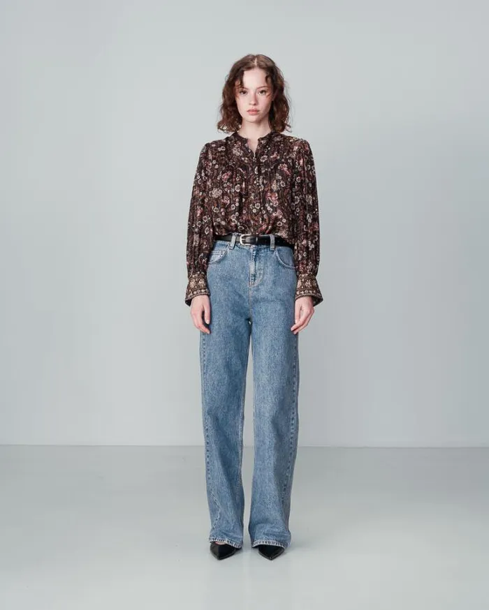 Grace and Mila Patterned Blouses SHIRT NOIR NUNCAS 8211 Shop
