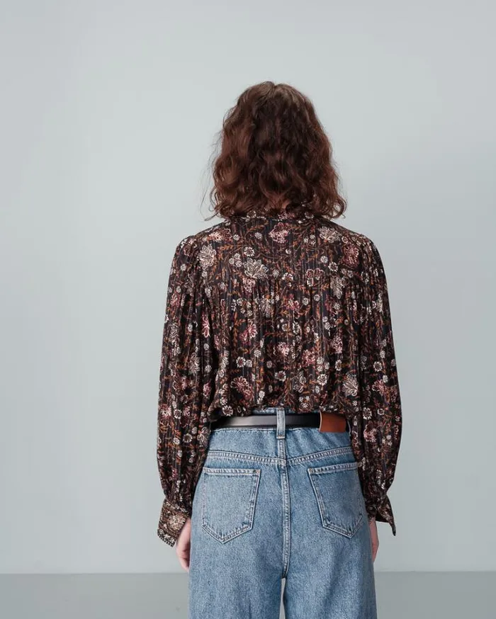 Grace and Mila Patterned Blouses SHIRT NOIR NUNCAS 8211 Shop