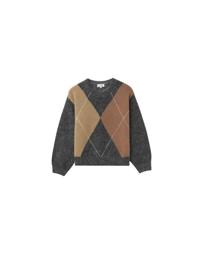 Grace and Mila Patterned Sweaters SWEATER ANTHRACITE NANSE 8211 Shop