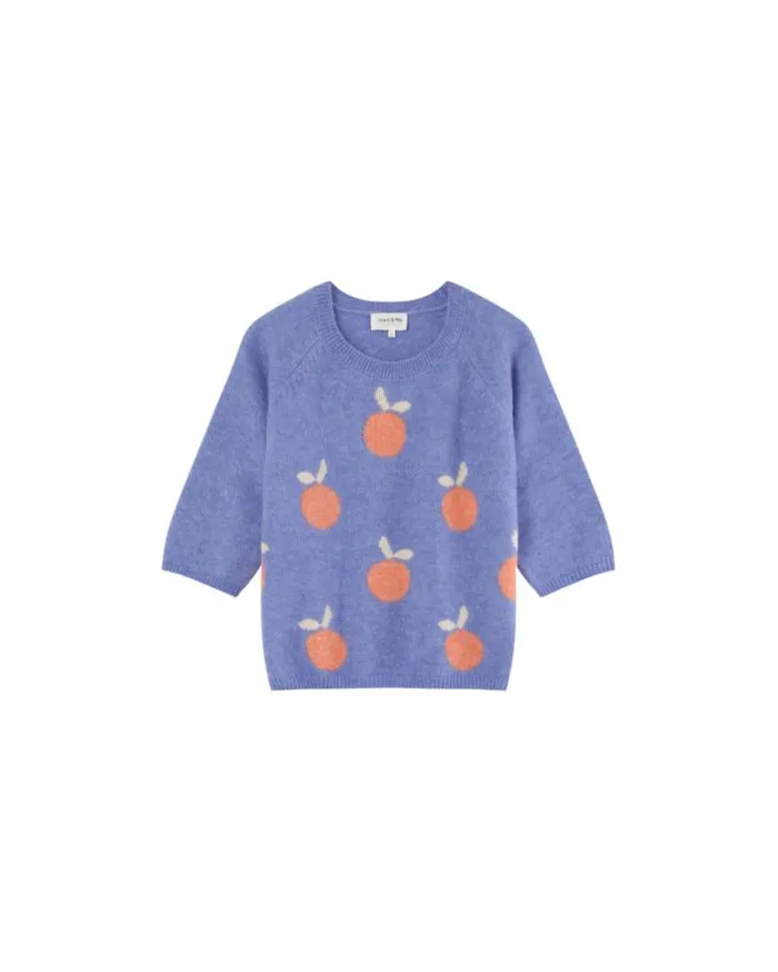 Grace and Mila Patterned Sweaters SWEATER BLEU MACY 8211 Shop