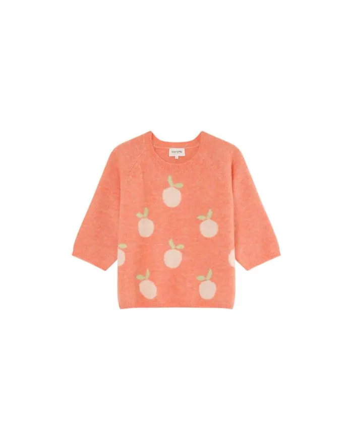 Grace and Mila Patterned Sweaters SWEATER ORANGE MACY 8211 Shop