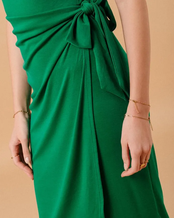 Grace and Mila Plain Dresses DRESS VERT MIROIR 8211 Shop
