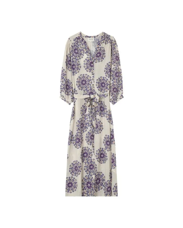 Grace and Mila Printed Dresses DRESS BEIGE MANILLE 8211 Shop