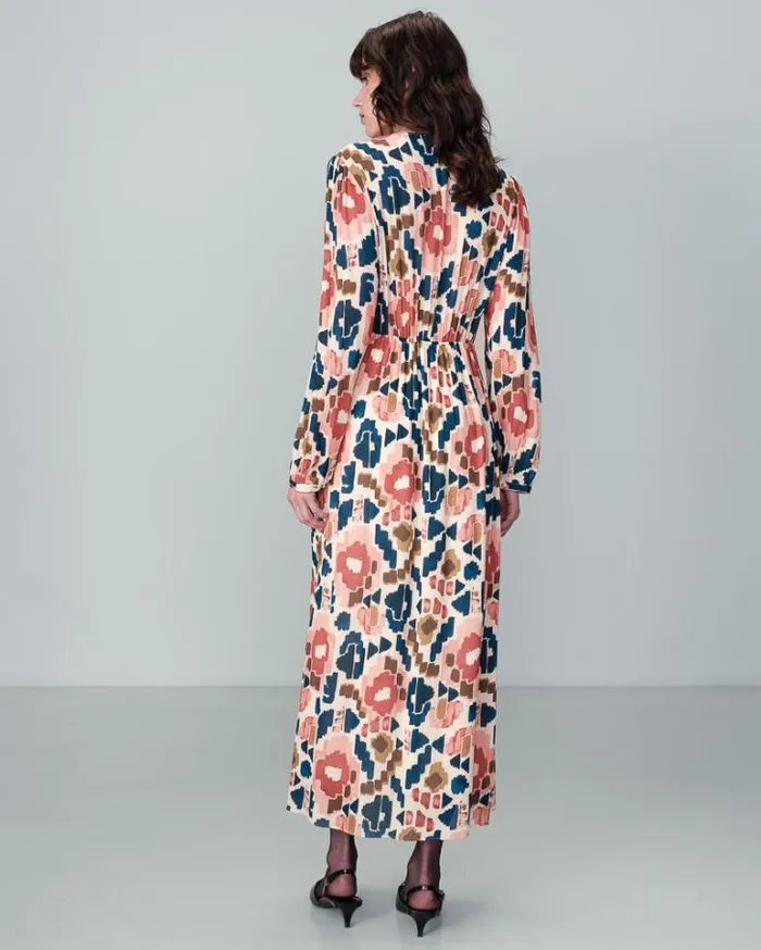 Grace and Mila Printed Dresses DRESS BEIGE NOUR 8211 Shop
