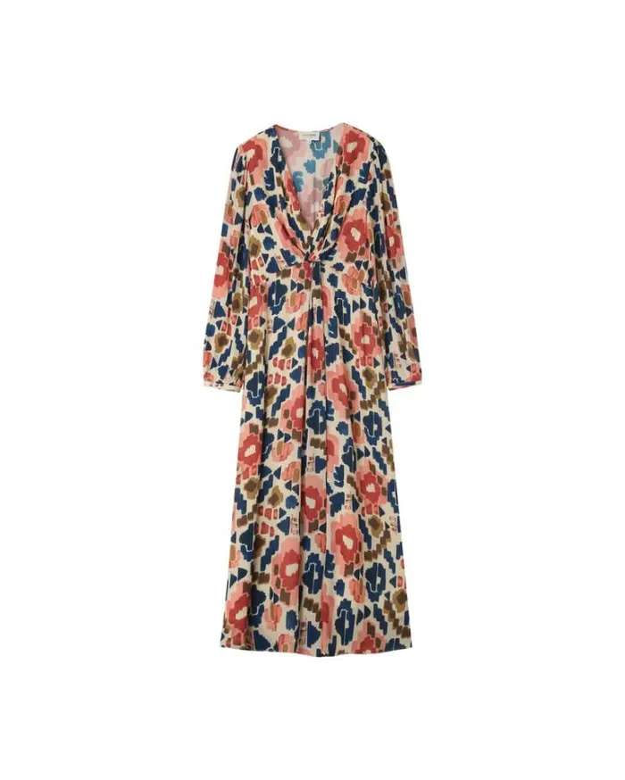 Grace and Mila Printed Dresses DRESS BEIGE NOUR 8211 Shop
