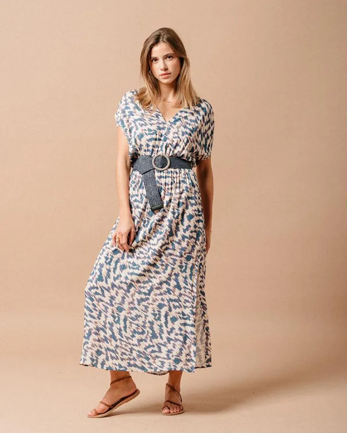 Grace and Mila Printed Dresses DRESS BLEU MARINE 8211 Shop