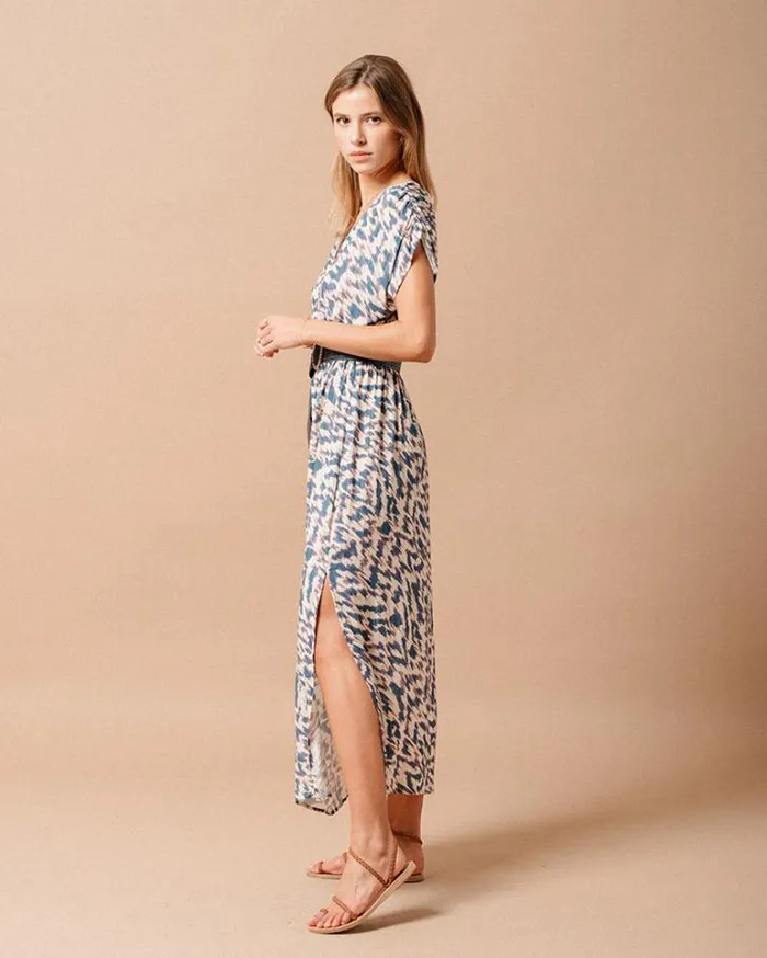 Grace and Mila Printed Dresses DRESS BLEU MARINE 8211 Shop