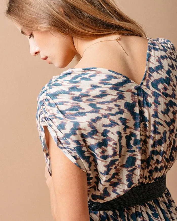 Grace and Mila Printed Dresses DRESS BLEU MARINE 8211 Shop