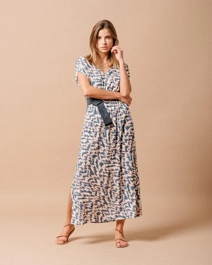 Grace and Mila Printed Dresses DRESS BLEU MARINE 8211 Shop