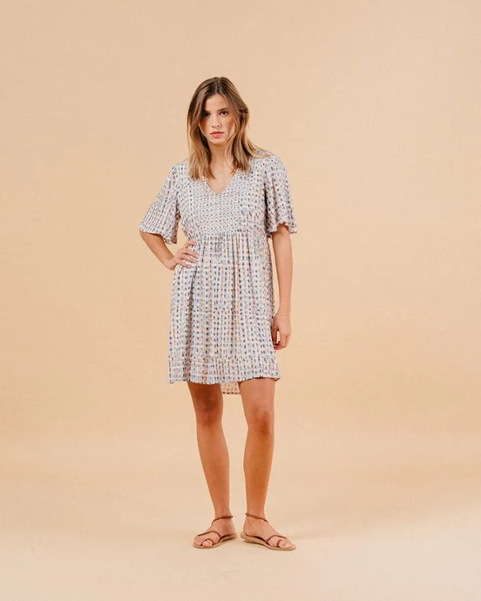 Grace and Mila Printed Dresses DRESS BLEU MARSALA 8211 Shop