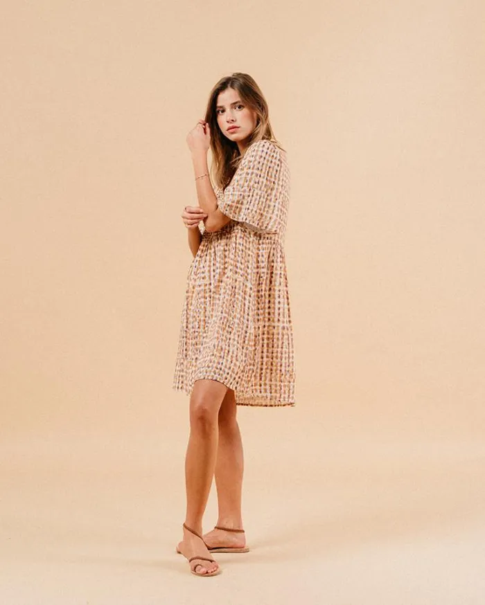Grace and Mila Printed Dresses DRESS BLEU MARSALA 8211 Shop