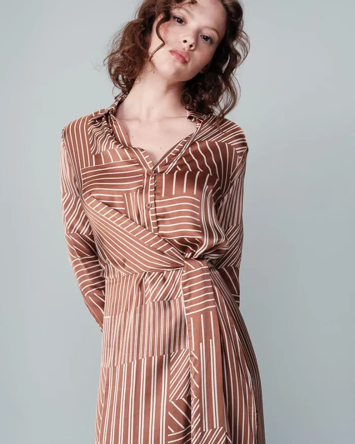 Grace and Mila Printed Dresses DRESS CHOCOLAT NICE 8211 Shop