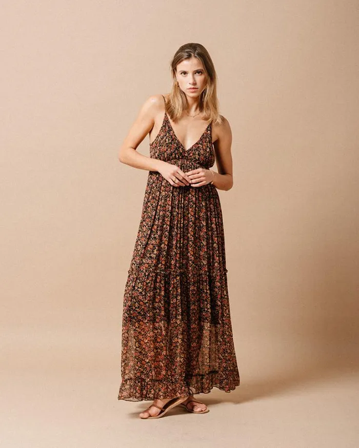 Grace and Mila Printed Dresses DRESS NOIR MARION 8211 Shop