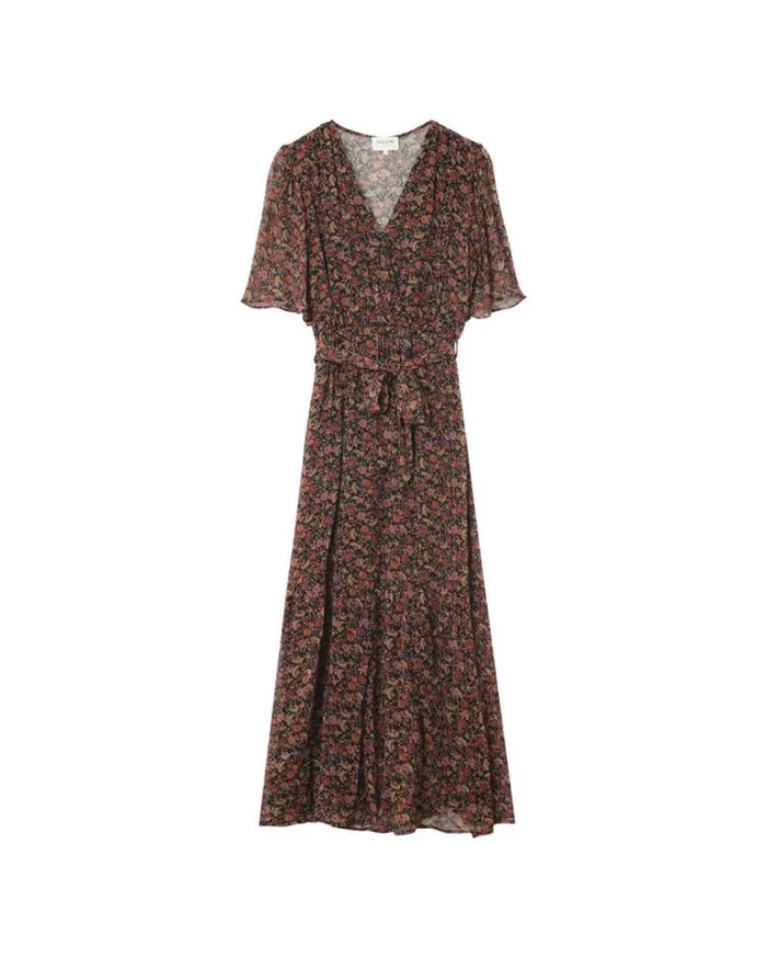 Grace and Mila Printed Dresses DRESS NOIR MARISSA 8211 Shop