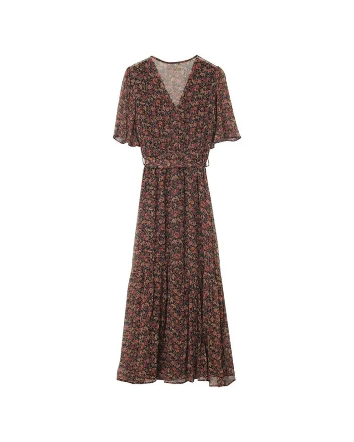 Grace and Mila Printed Dresses DRESS NOIR MARISSA 8211 Shop