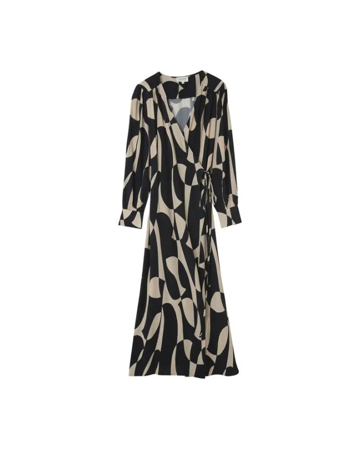 Grace and Mila Printed Dresses DRESS NOIR NEMOURS 8211 Shop