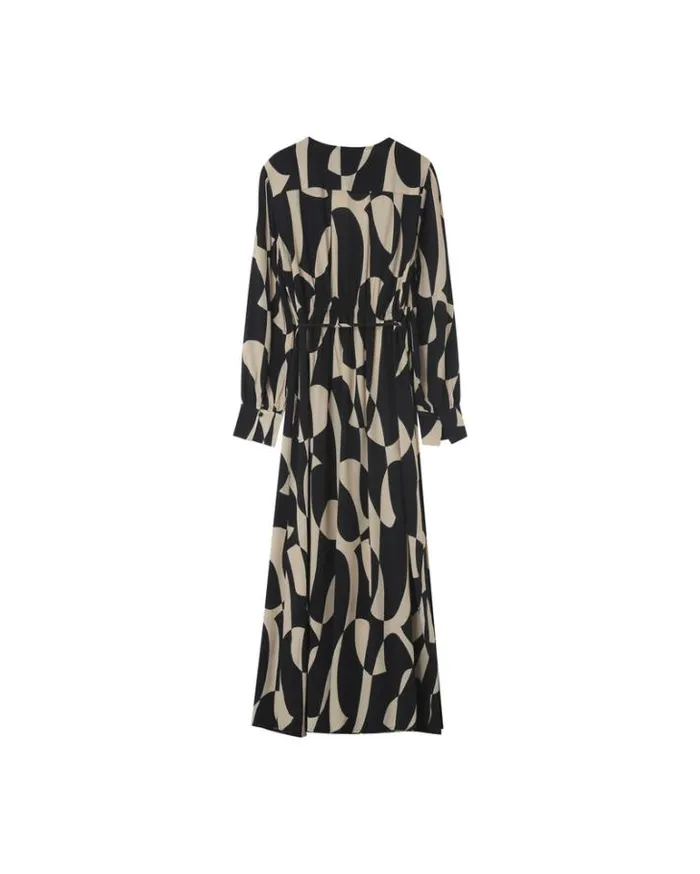 Grace and Mila Printed Dresses DRESS NOIR NEMOURS 8211 Shop