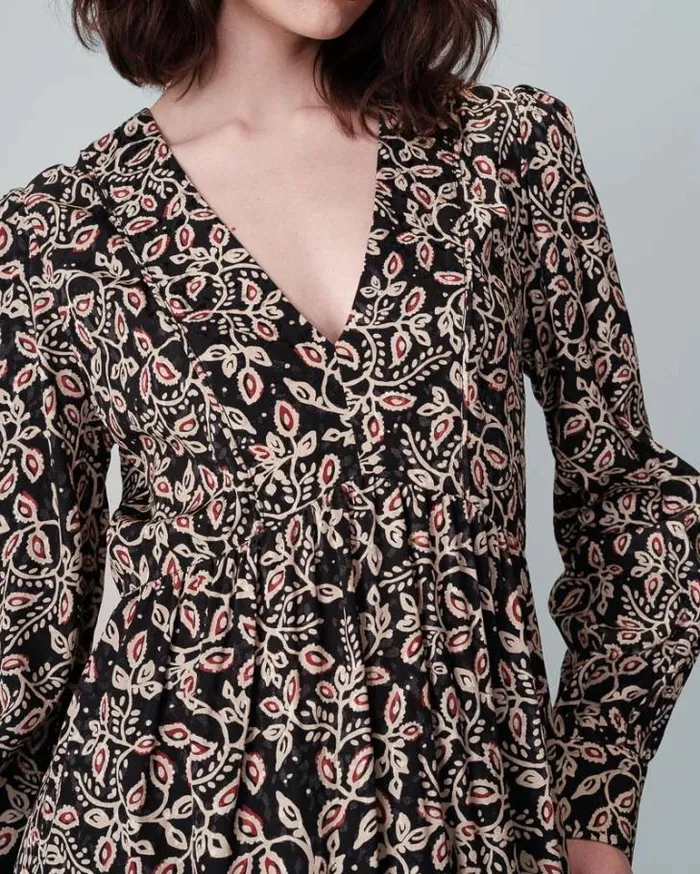 Grace and Mila Printed Dresses DRESS NOIR NILTON 8211 Shop