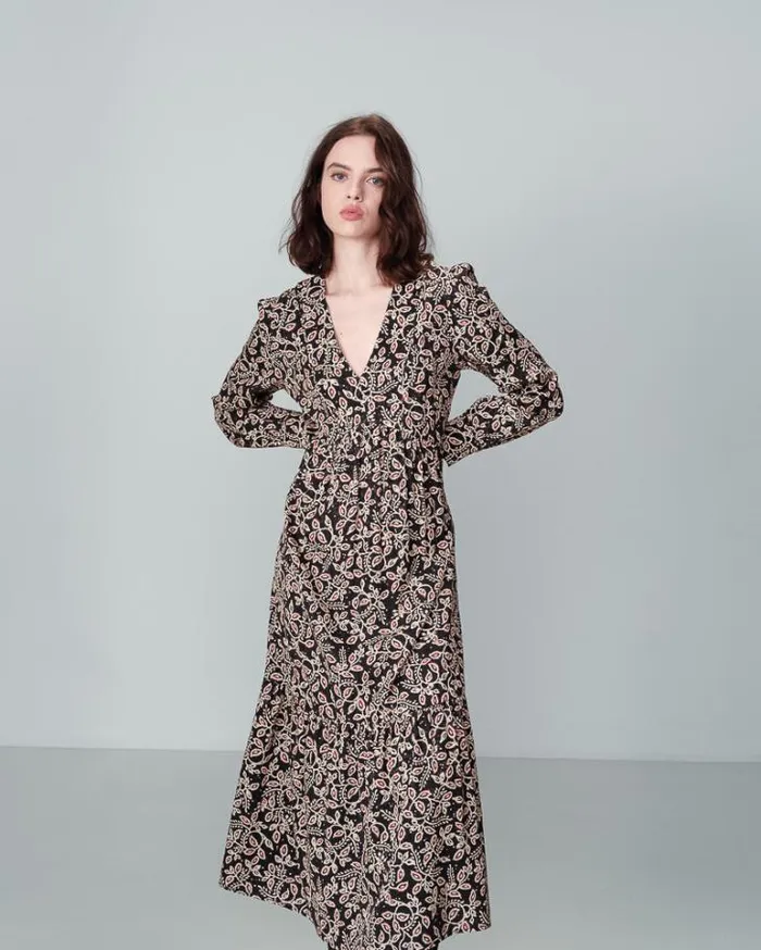 Grace and Mila Printed Dresses DRESS NOIR NILTON 8211 Shop