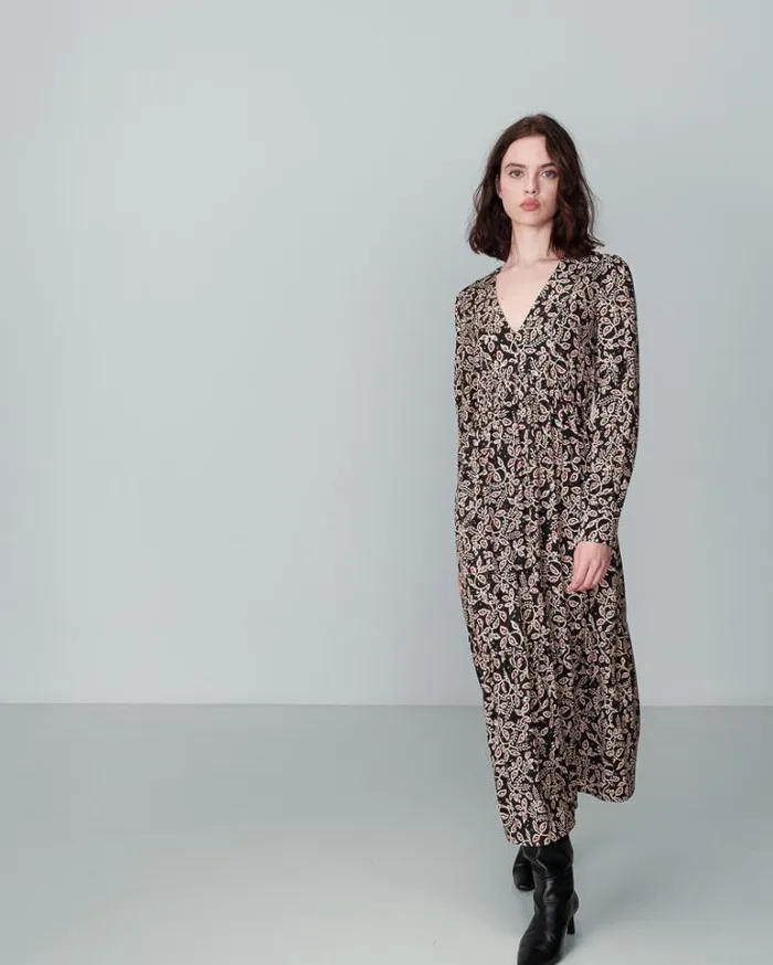 Grace and Mila Printed Dresses DRESS NOIR NILTON 8211 Shop