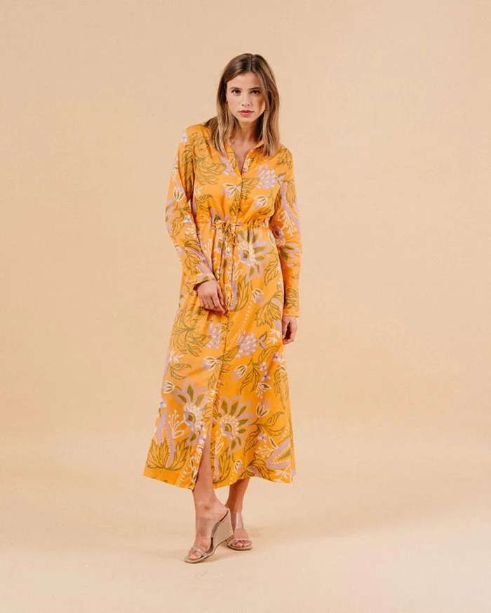 Grace and Mila Printed Dresses DRESS ORANGE MARIANA 8211 Shop