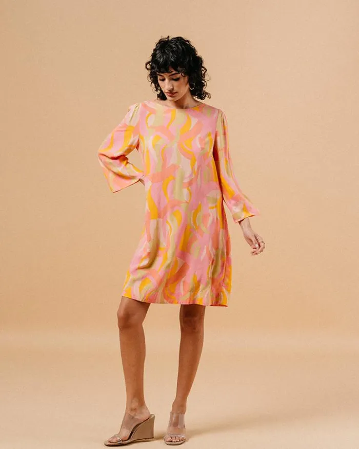Grace and Mila Printed Dresses DRESS ROSE MAISIE 8211 Shop