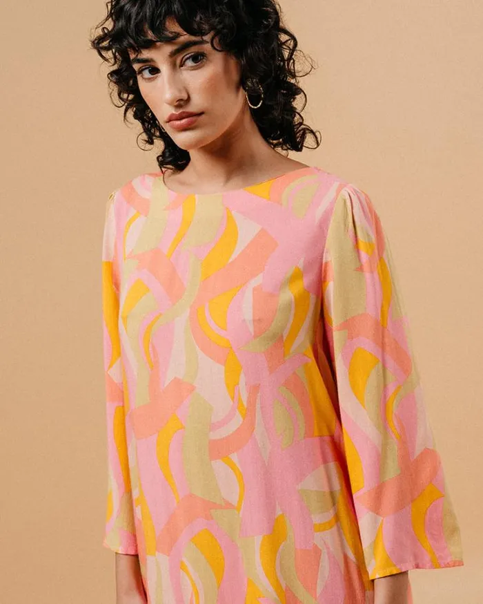 Grace and Mila Printed Dresses DRESS ROSE MAISIE 8211 Shop