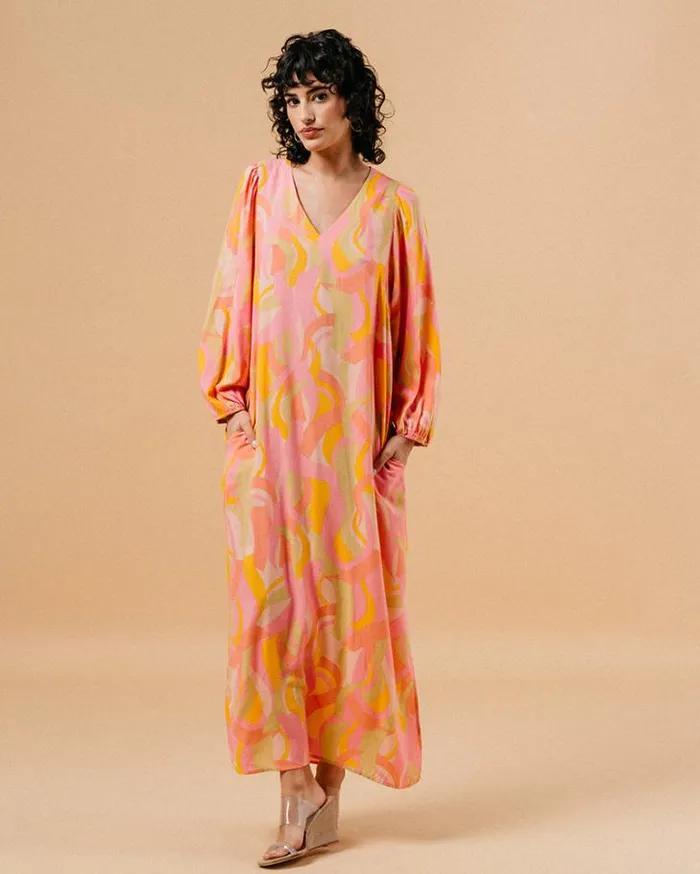Grace and Mila Printed Dresses DRESS ROSE MANOLA 8211 Shop