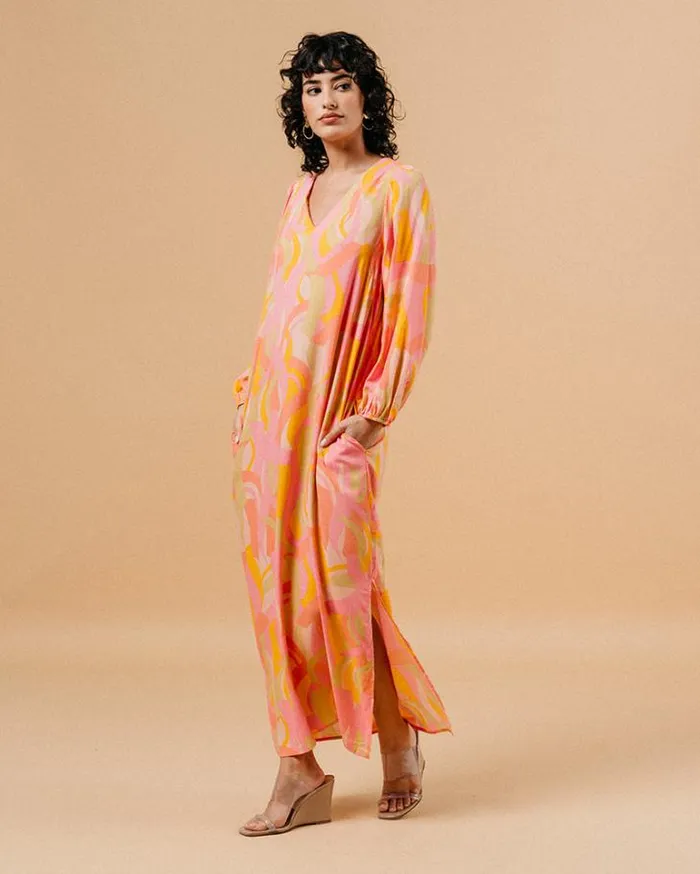 Grace and Mila Printed Dresses DRESS ROSE MANOLA 8211 Shop