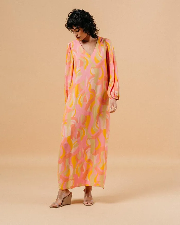 Grace and Mila Printed Dresses DRESS ROSE MANOLA 8211 Shop