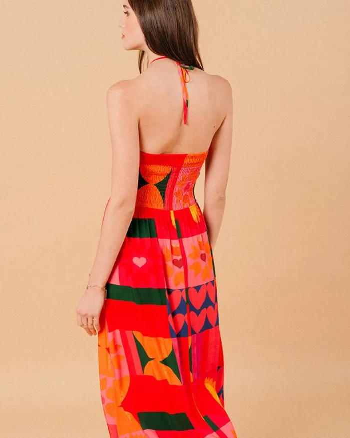 Grace and Mila Printed Dresses DRESS ROUGE MYRTE 8211 Shop