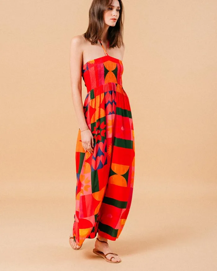 Grace and Mila Printed Dresses DRESS ROUGE MYRTE 8211 Shop