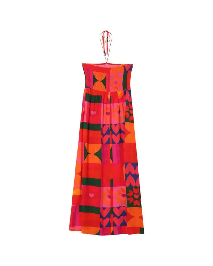 Grace and Mila Printed Dresses DRESS ROUGE MYRTE 8211 Shop