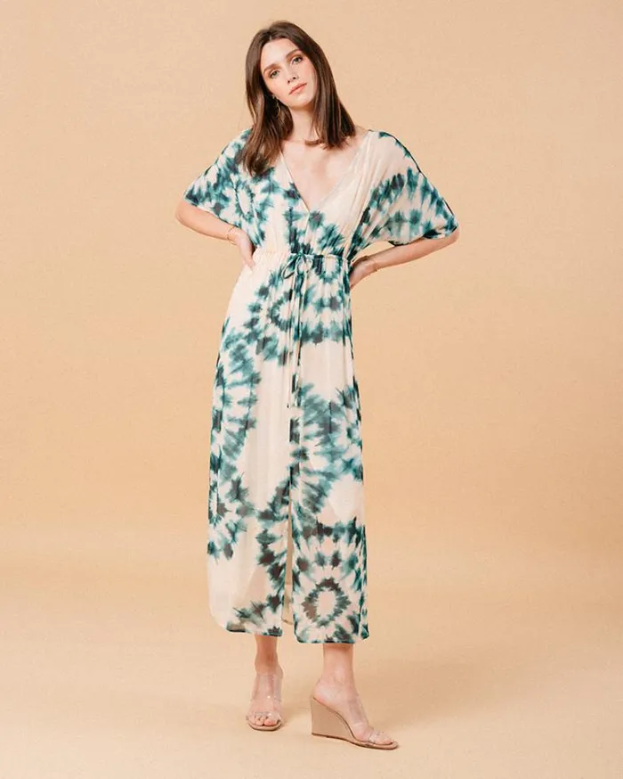 Grace and Mila Printed Dresses DRESS VERT MOUFLE 8211 Shop