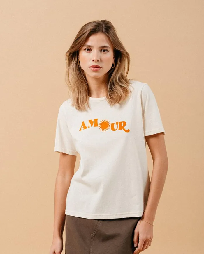 Grace and Mila Printed Tshirts TSHIRT BEIGE MARISOL 8211 Shop