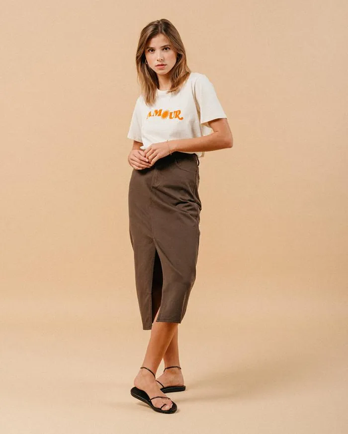 Grace and Mila Printed Tshirts TSHIRT BEIGE MARISOL 8211 Shop