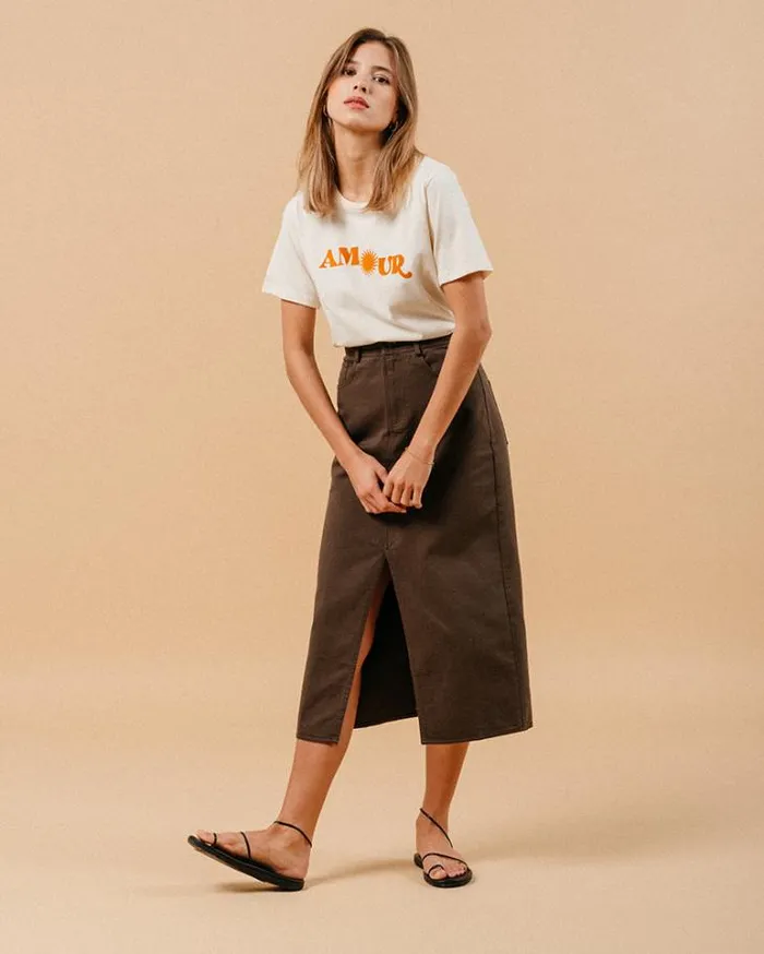 Grace and Mila Printed Tshirts TSHIRT BEIGE MARISOL 8211 Shop