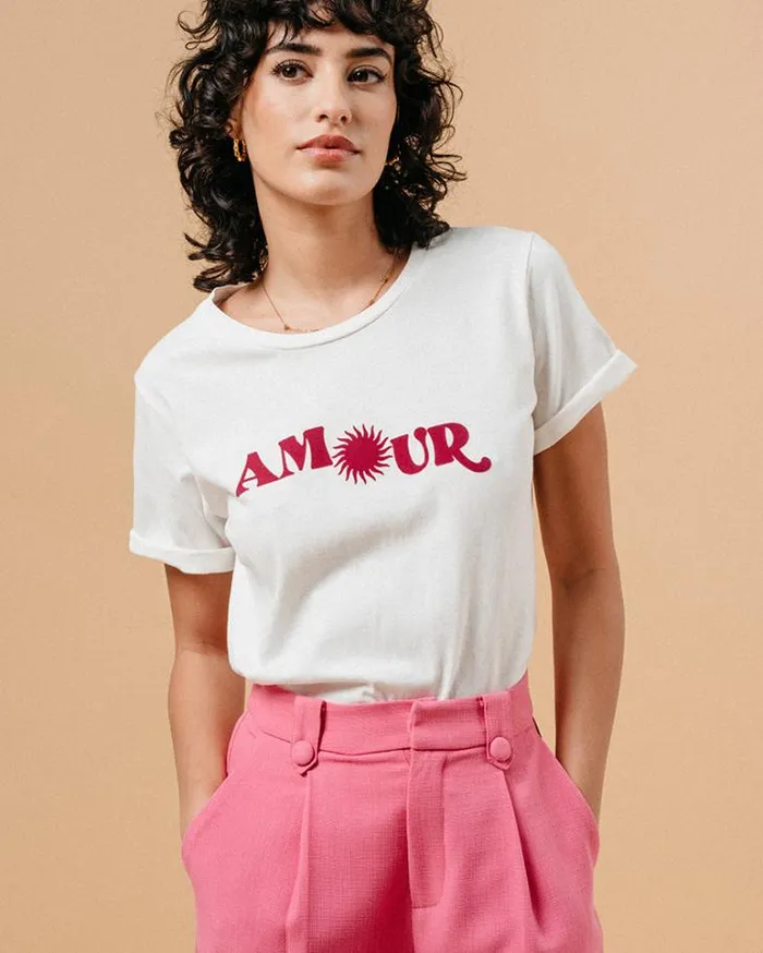 Grace and Mila Printed Tshirts TSHIRT ECRU MARISOL 8211 Shop