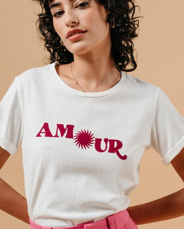 Grace and Mila Printed Tshirts TSHIRT ECRU MARISOL 8211 Shop