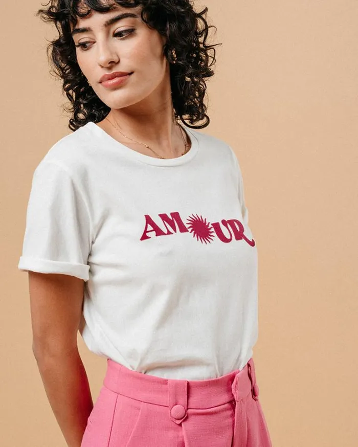Grace and Mila Printed Tshirts TSHIRT ECRU MARISOL 8211 Shop