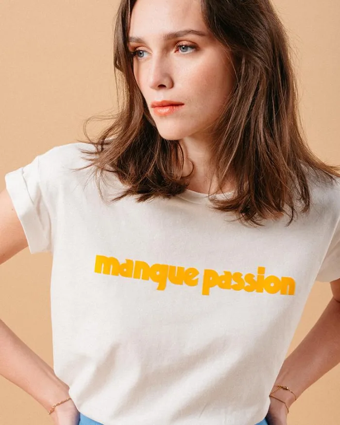 Grace and Mila Printed Tshirts TSHIRT JAUNE MURE 8211 Shop